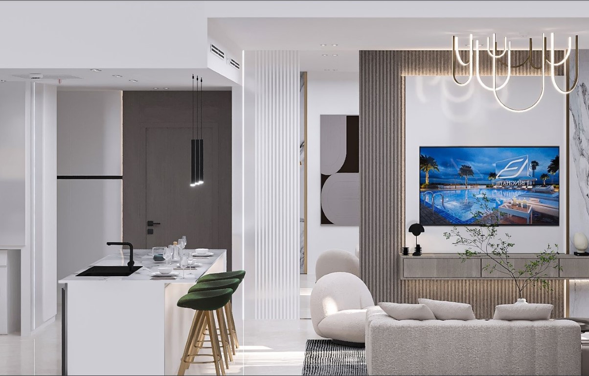 Современный ЖК Binghatti Emerald с апартаментами планировкой 1+1, 2+1, 3+1 в Дубай, ОАЭ - Фото 16