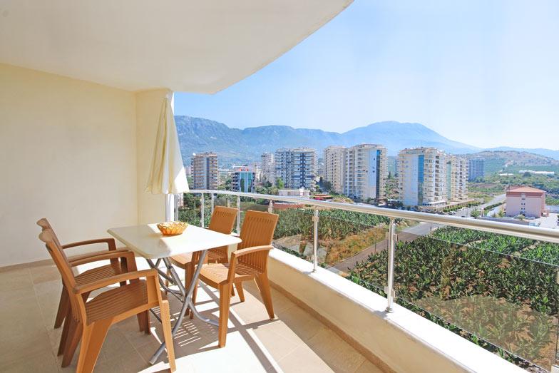 Трехкомнатная квартира на высоком этаже с видом на море и горы в районе Махмутлар - Фото 9