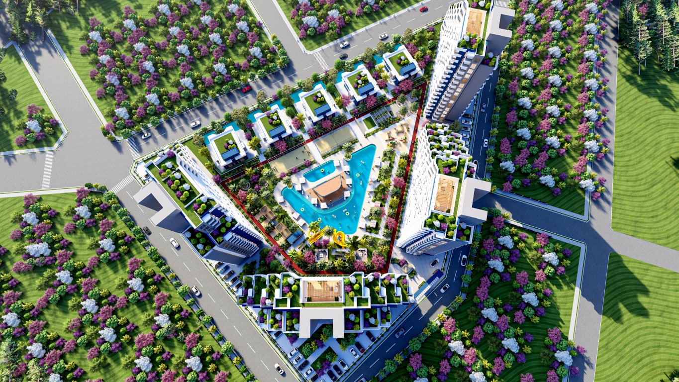 Новый масштабный проект в Мерсине с концепцией « город в городе», район Томюк - Фото 3