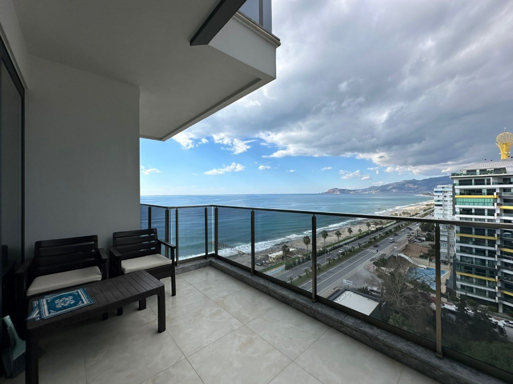 Двухкомнатная квартира на высоком 11 этаже и красивым видом на море, Махмутлар - Фото 6