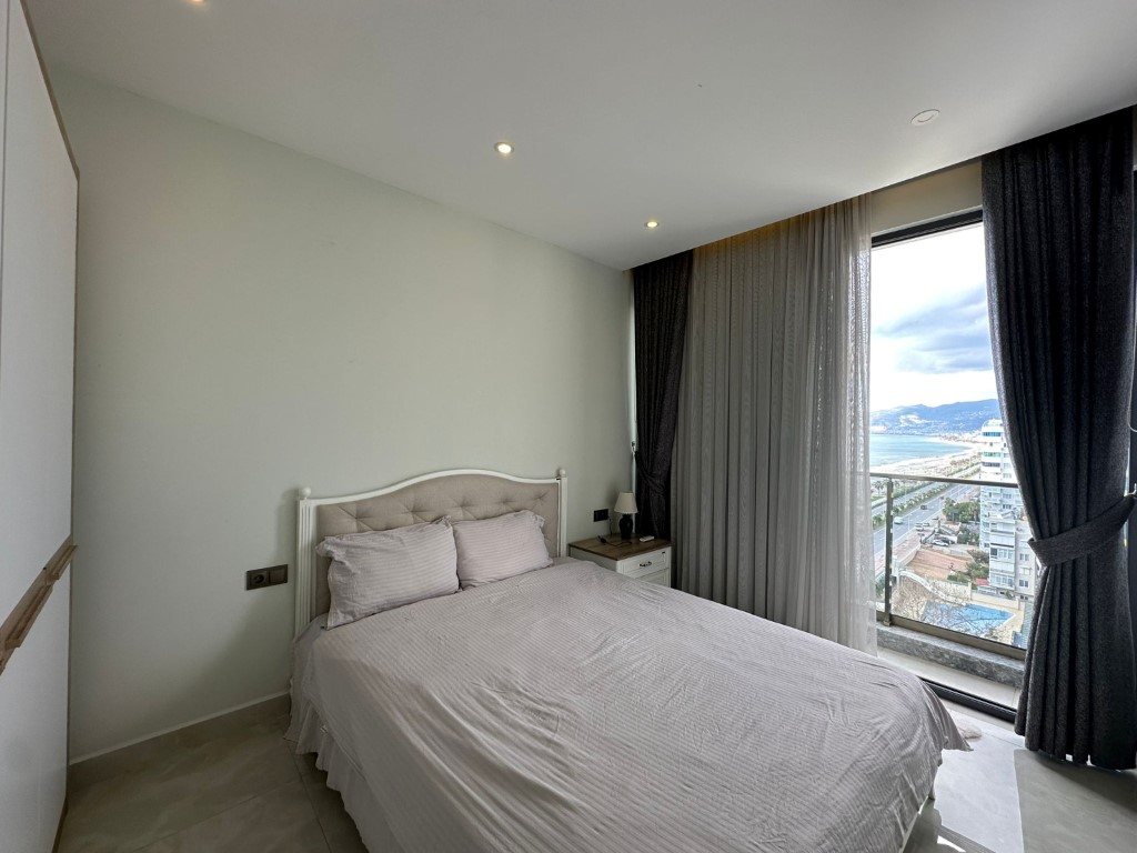 Двухкомнатная квартира на высоком 11 этаже и красивым видом на море, Махмутлар - Фото 10