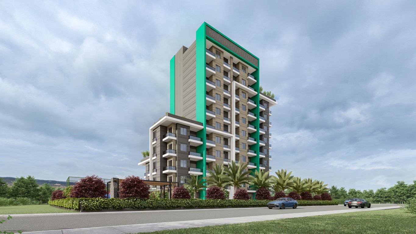 Новый жилой комплекс с апартаментами планировкой 1+1 и 2+1 в районе Мезитли - Фото 1