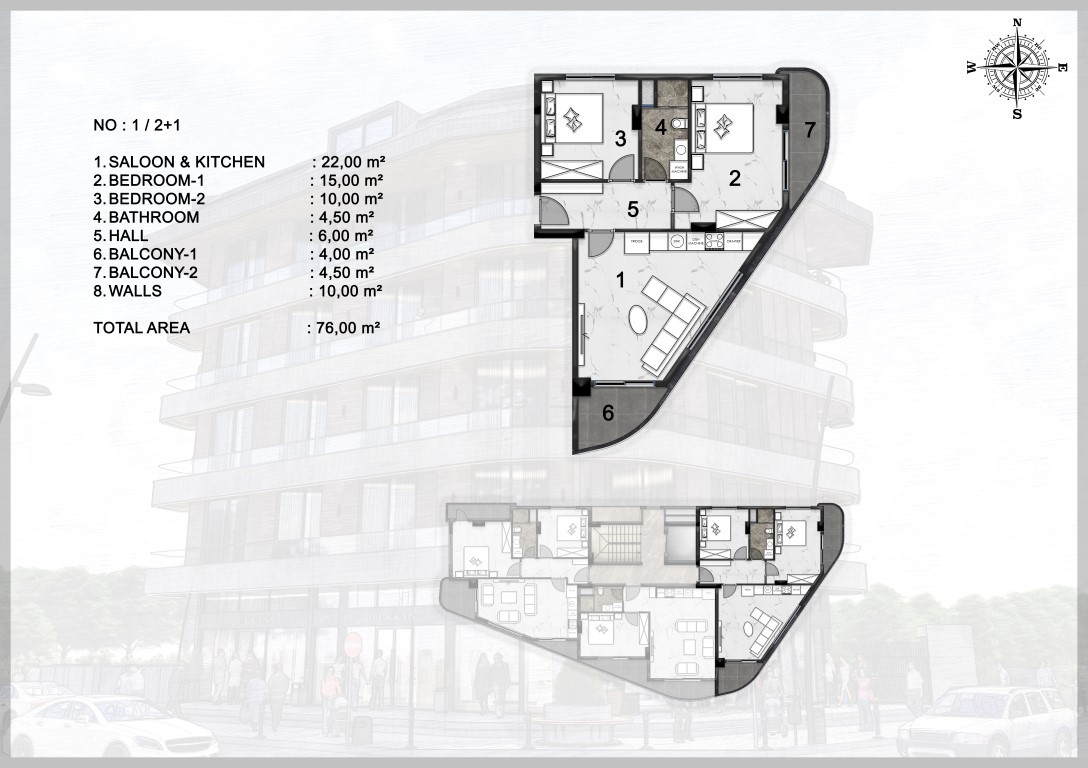 Новый комплекс с квартирами 60-180 м² в престижном районе Оба - Фото 17