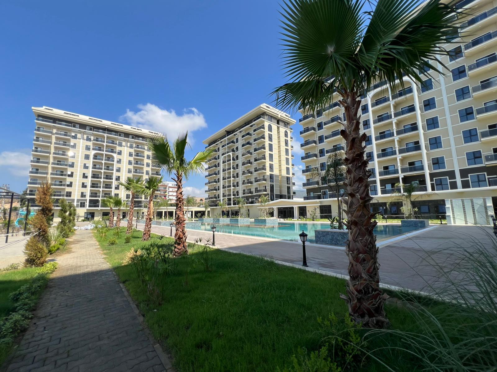 Двухкомнатная квартира 52 м² без мебели в районе Демирташ  - Фото 1