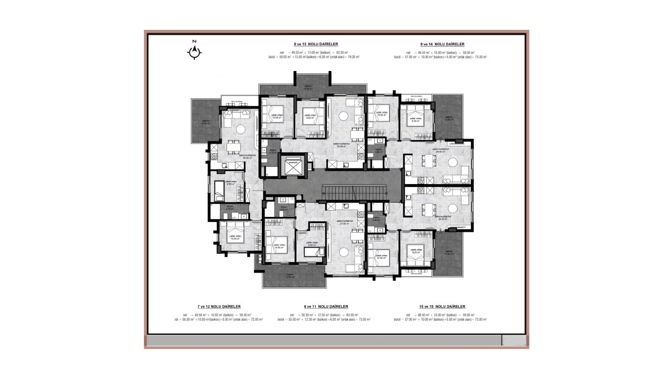 Новый ЖК в центральном районе Алании: квартиры 66-115 м² - Фото 8