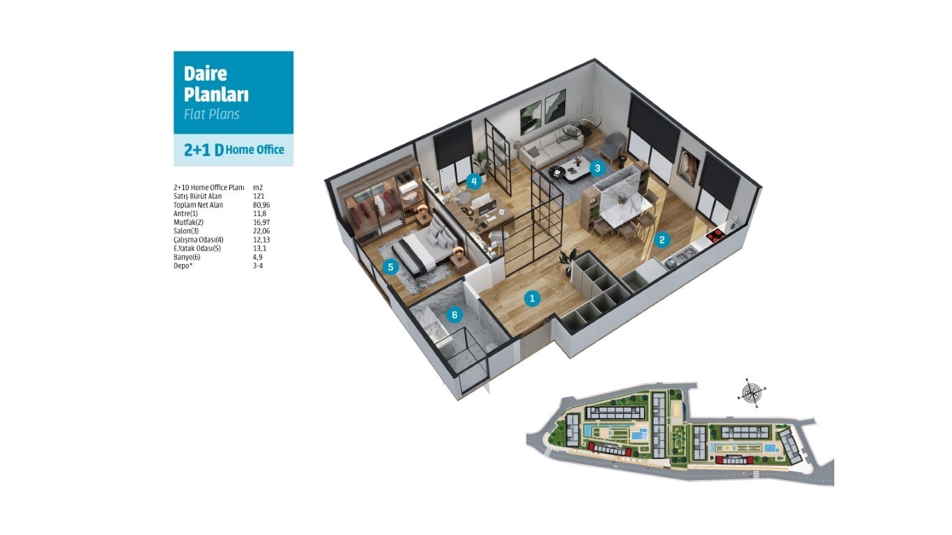 Масштабный жилой комплекс в городе Стамбул, Площадь: 60-230 м² - Фото 18