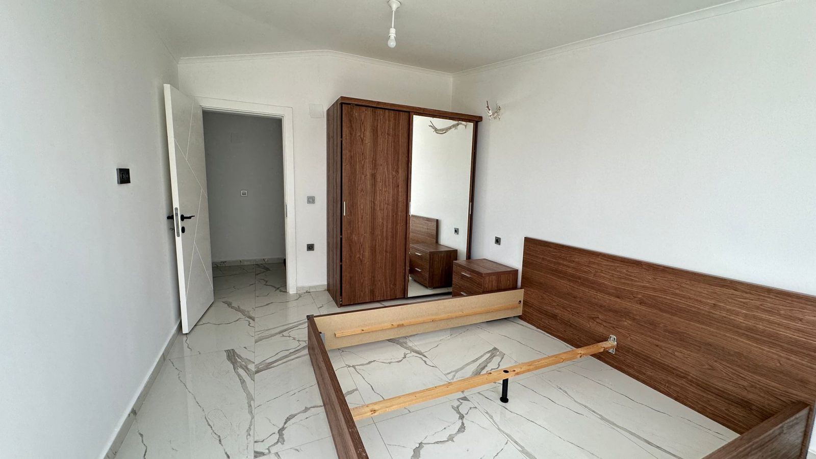 Дуплекс с планировкой 1+1 в Махмутларе всего в 550 метрах от пляжа. - Фото 14