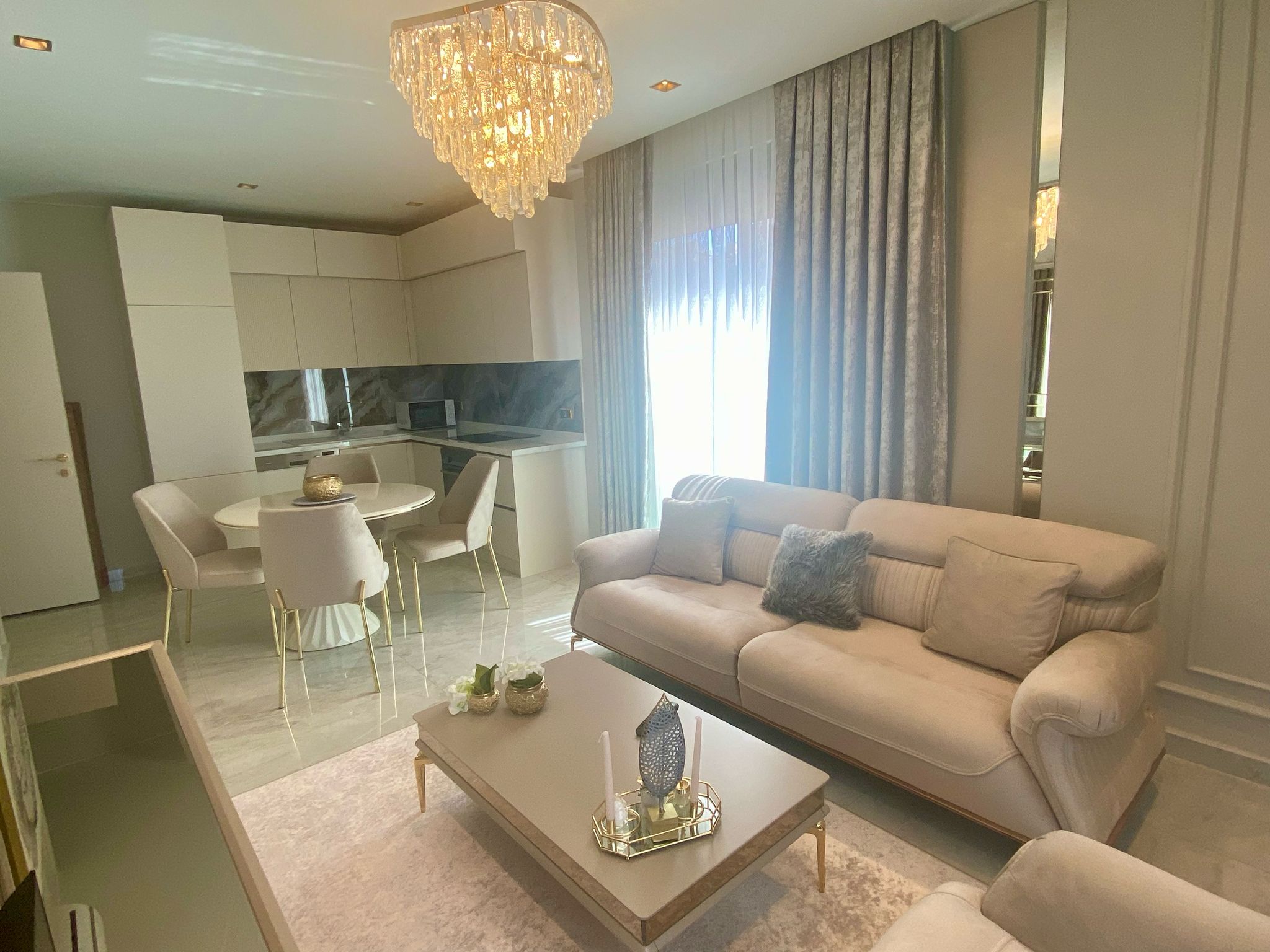 Трехкомнатная квартира рядом с морем в центре Алании.  - Фото 24