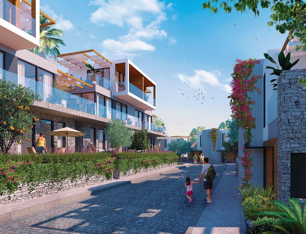 Жилой проект с виллами 4+1 (200 м²) у моря в Бодруме с панорамным видом на Эгейское побережье. - Фото 13