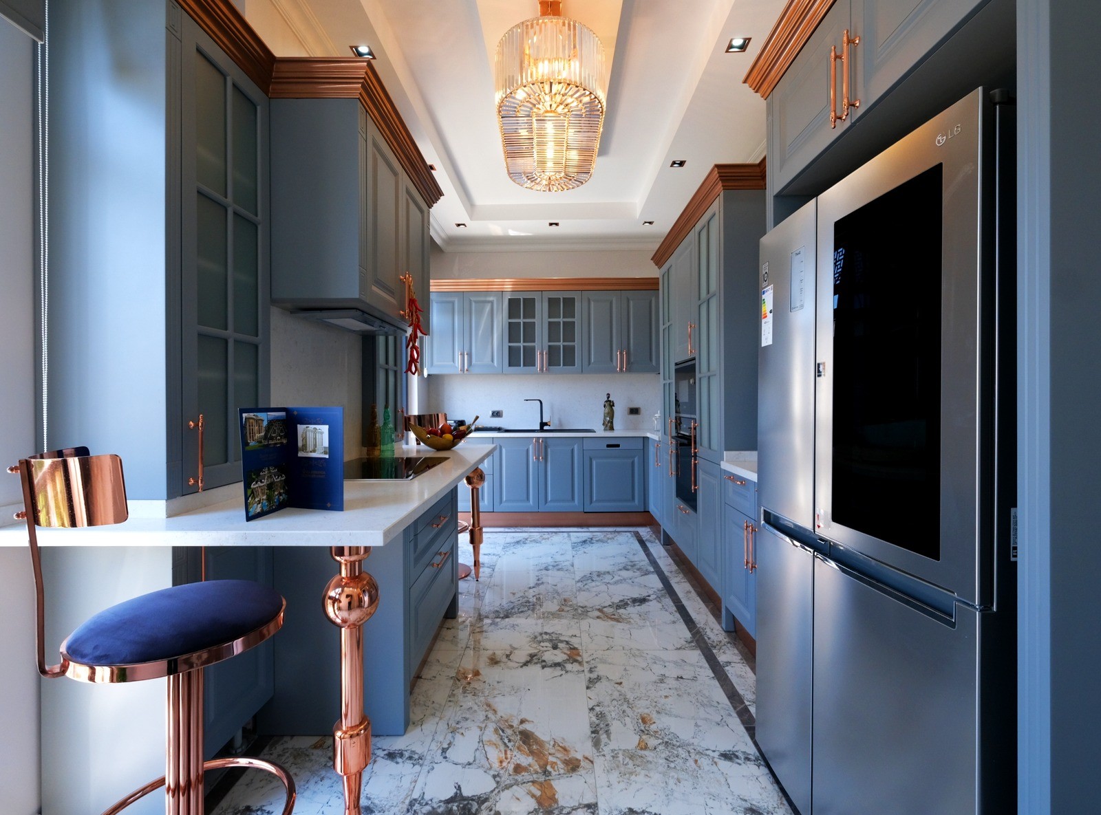 Элитные виллы 6+3 в Бююкчекмедже с панорамным видом на море. - Фото 17