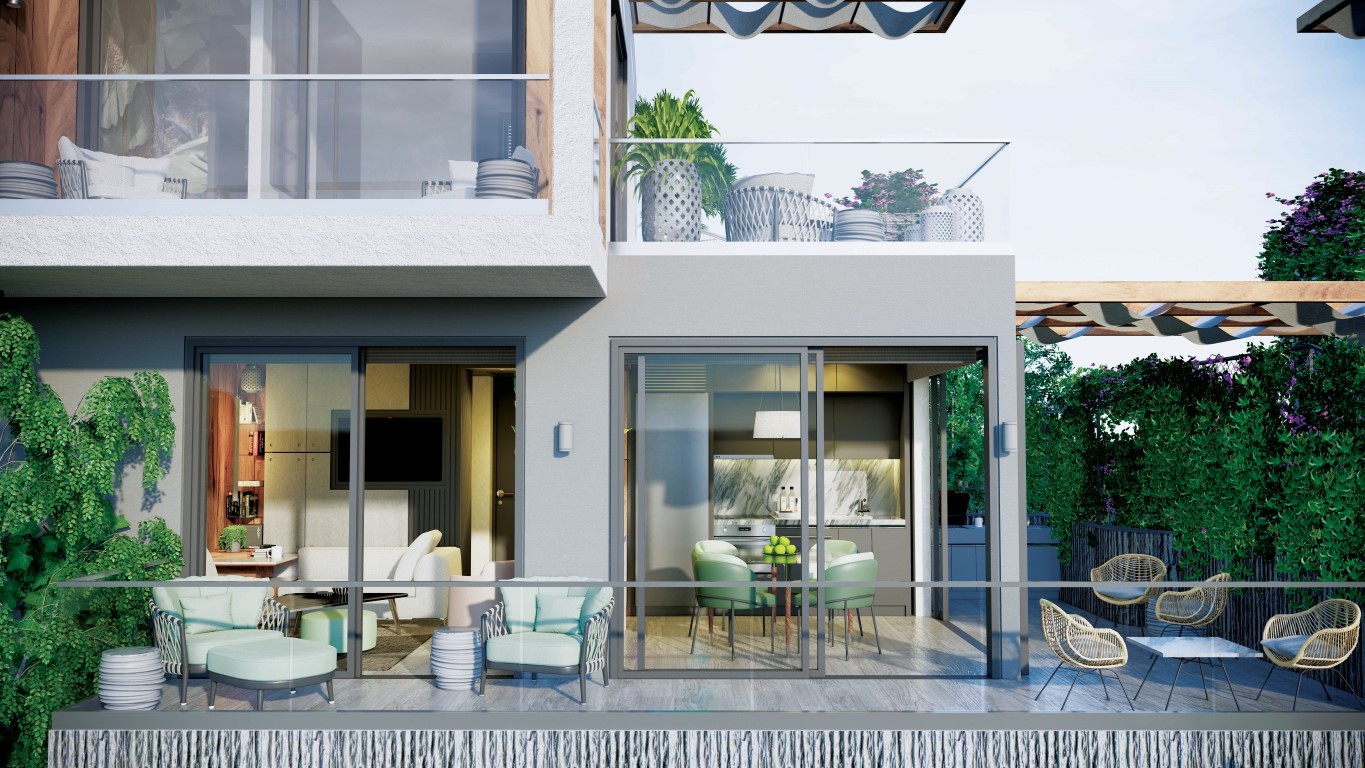 Жилой проект с виллами 4+1 (200 м²) у моря в Бодруме с панорамным видом на Эгейское побережье. - Фото 15