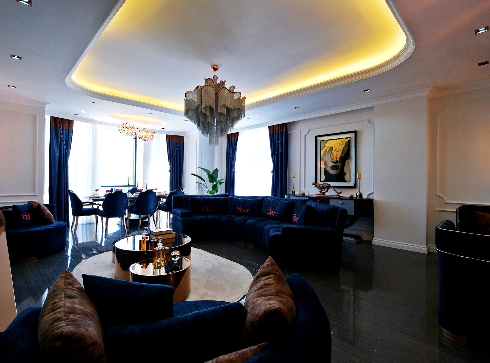 Элитные виллы 6+3 в Бююкчекмедже с панорамным видом на море. - Фото 21