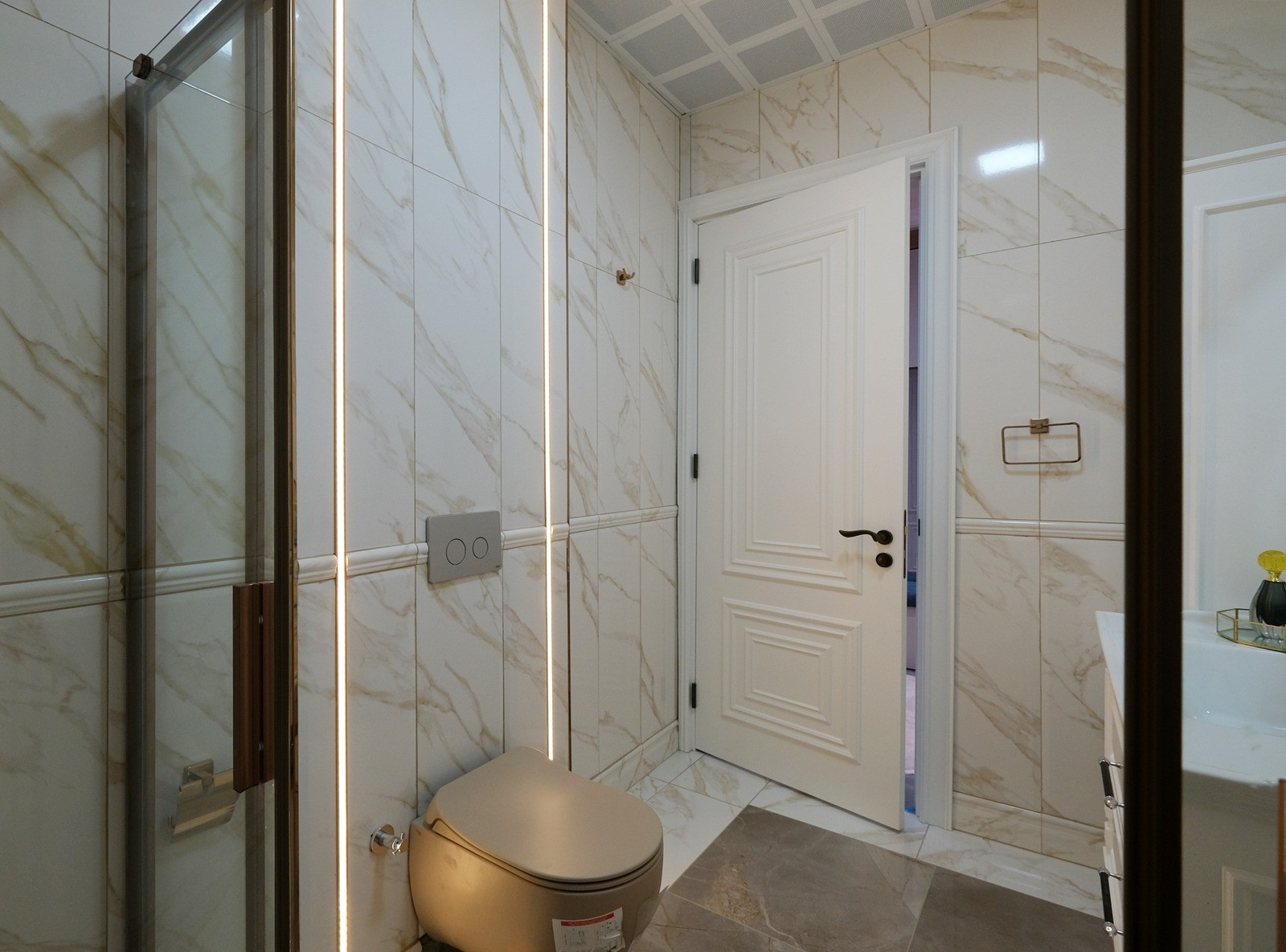 Элитные виллы 6+3 в Бююкчекмедже с панорамным видом на море. - Фото 31