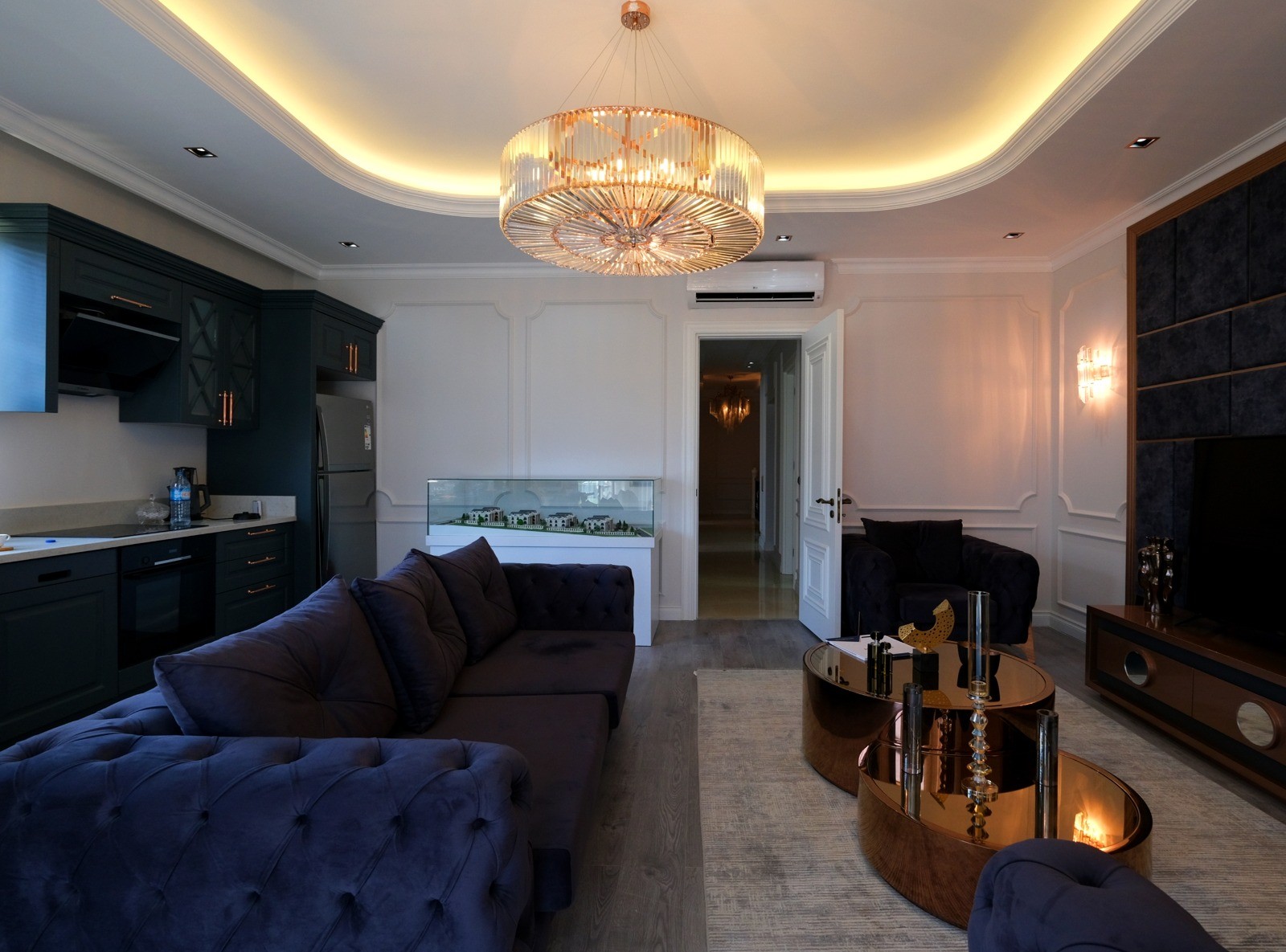 Элитные виллы 6+3 в Бююкчекмедже с панорамным видом на море. - Фото 46