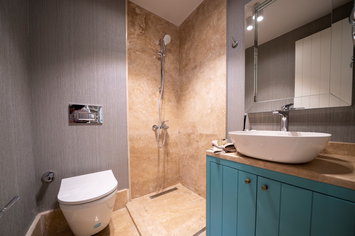 Жилой проект с виллами 4+1 (200 м²) у моря в Бодруме с панорамным видом на Эгейское побережье. - Фото 36