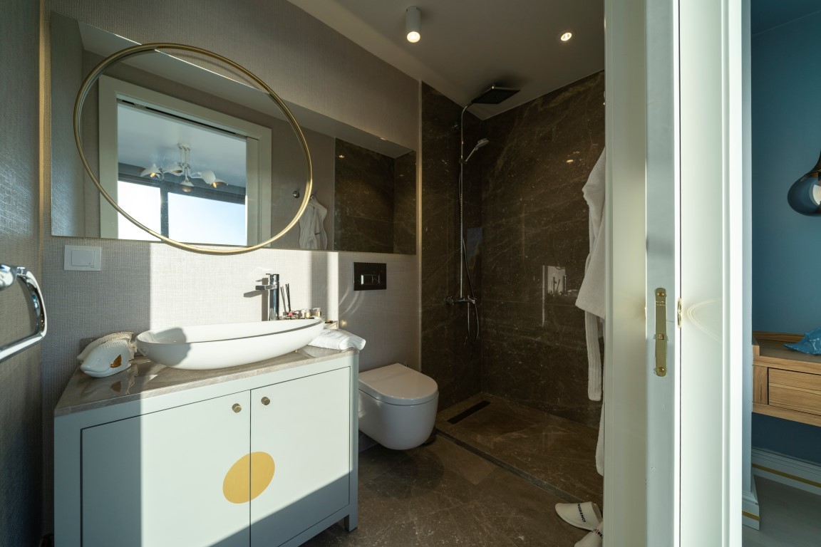 Жилой проект с виллами 4+1 (200 м²) у моря в Бодруме с панорамным видом на Эгейское побережье. - Фото 43