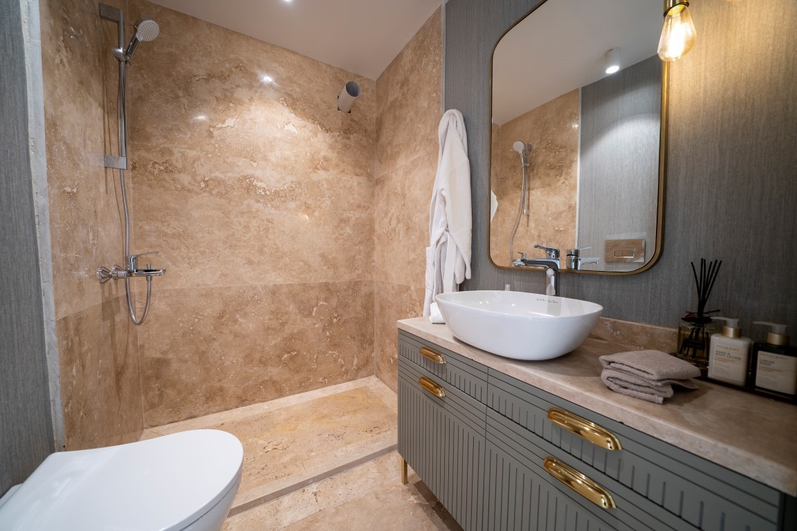 Жилой проект с виллами 4+1 (200 м²) у моря в Бодруме с панорамным видом на Эгейское побережье. - Фото 47