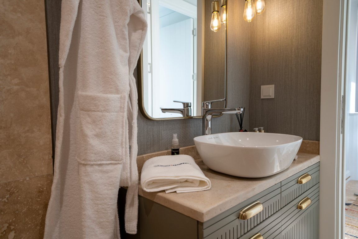 Жилой проект с виллами 4+1 (200 м²) у моря в Бодруме с панорамным видом на Эгейское побережье. - Фото 48