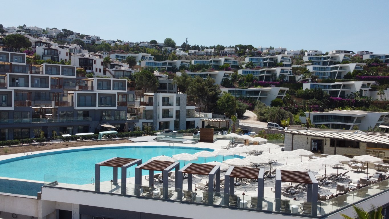 Жилой проект с виллами 4+1 (200 м²) у моря в Бодруме с панорамным видом на Эгейское побережье. - Фото 16