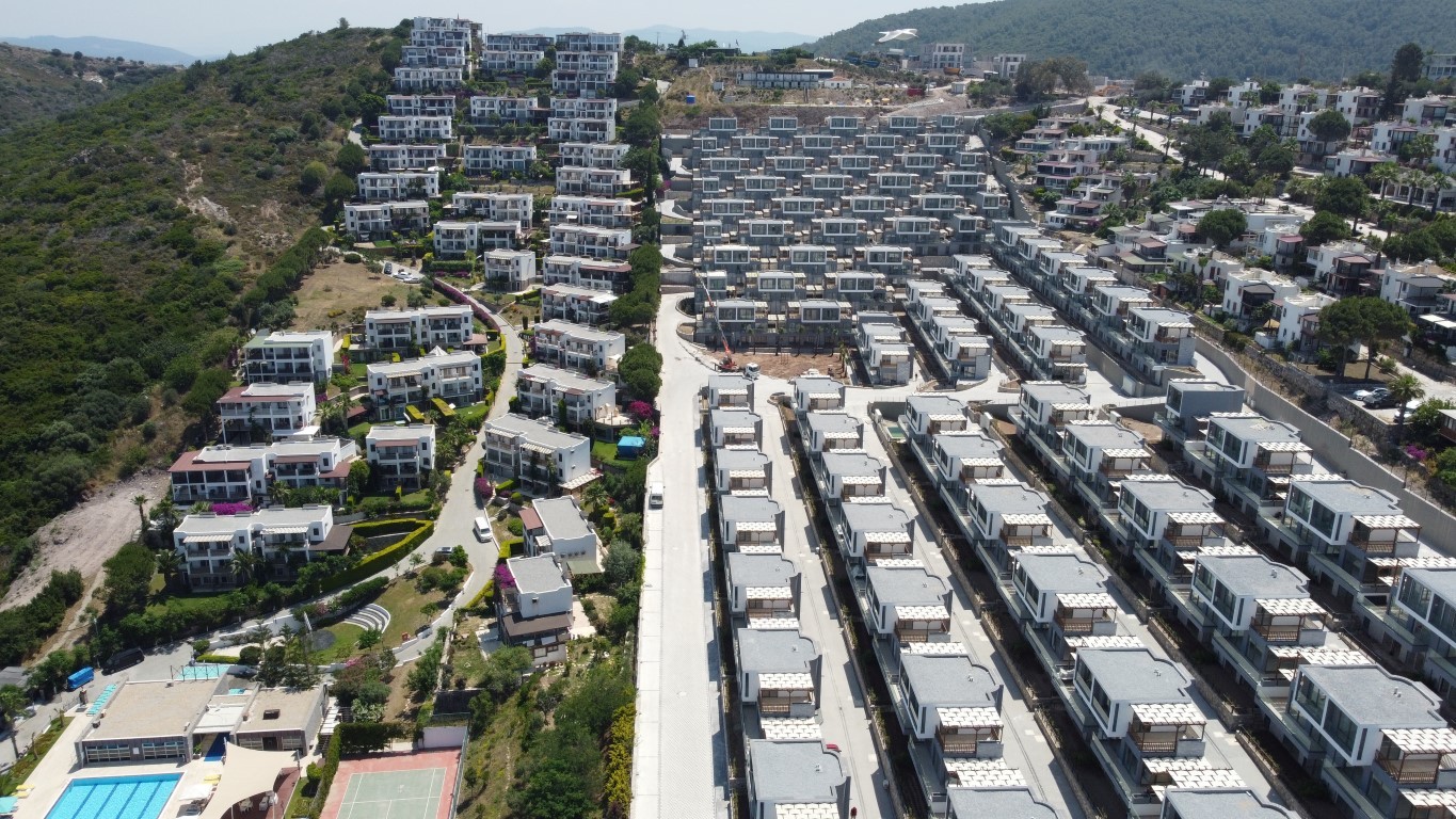 Жилой проект с виллами 4+1 (200 м²) у моря в Бодруме с панорамным видом на Эгейское побережье. - Фото 17