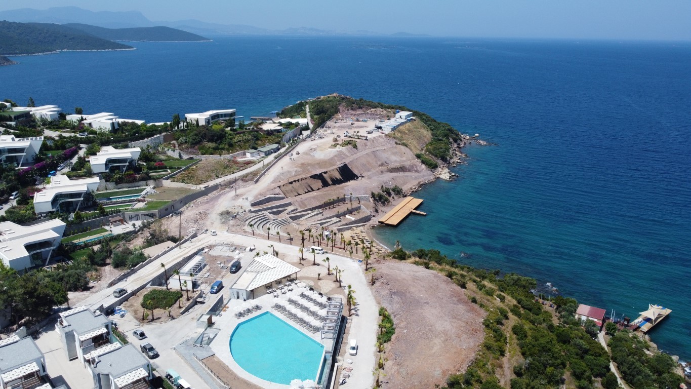 Жилой проект с виллами 4+1 (200 м²) у моря в Бодруме с панорамным видом на Эгейское побережье. - Фото 19