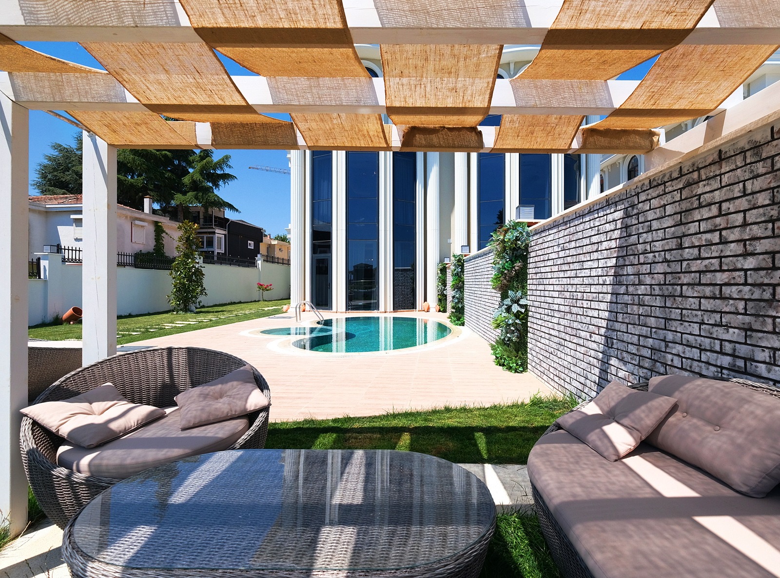 Элитные виллы 6+3 в Бююкчекмедже с панорамным видом на море. - Фото 3