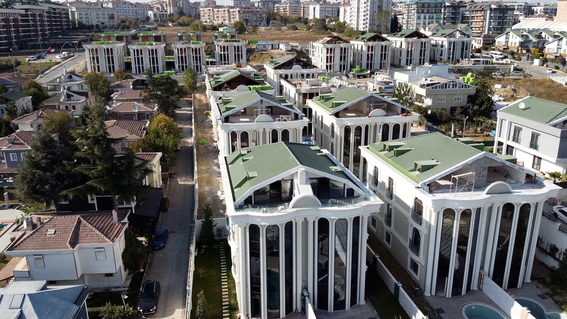 Элитные виллы 6+3 в Бююкчекмедже с панорамным видом на море. - Фото 13