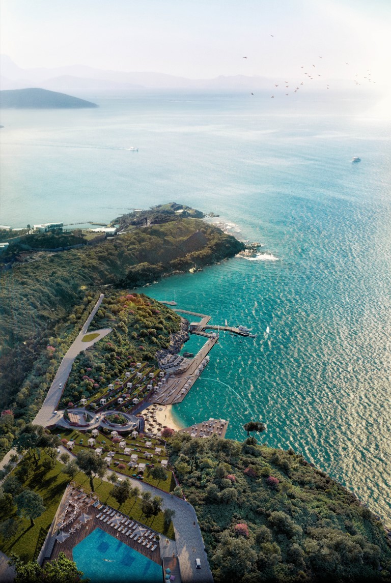 Жилой проект с виллами 4+1 (200 м²) у моря в Бодруме с панорамным видом на Эгейское побережье. - Фото 6