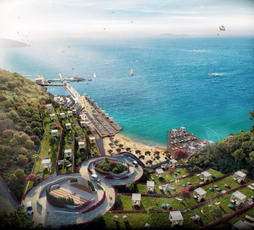 Жилой проект с виллами 4+1 (200 м²) у моря в Бодруме с панорамным видом на Эгейское побережье. - Фото 5