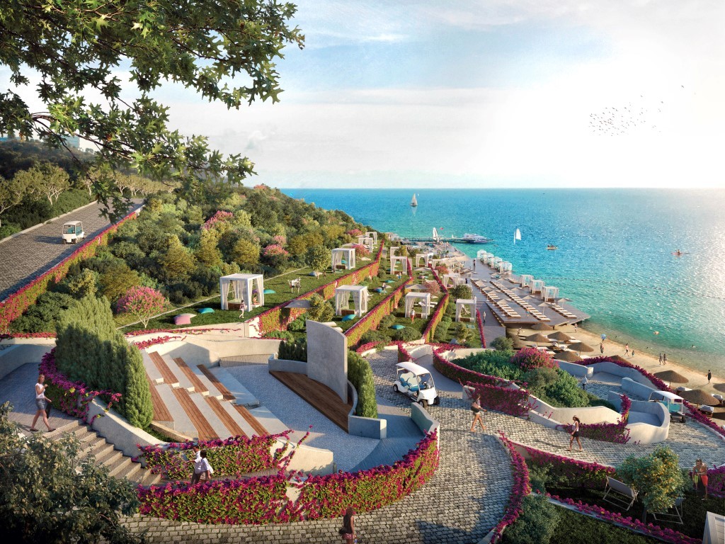 Жилой проект с виллами 4+1 (200 м²) у моря в Бодруме с панорамным видом на Эгейское побережье. - Фото 9