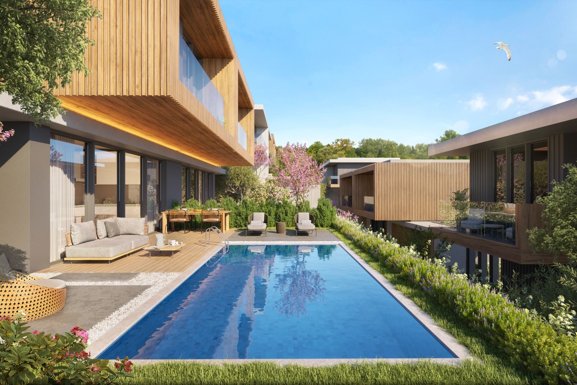 Современные виллы 3+1 и 4+1 с личным бассейном в тихом районе Бодрума. - Фото 14