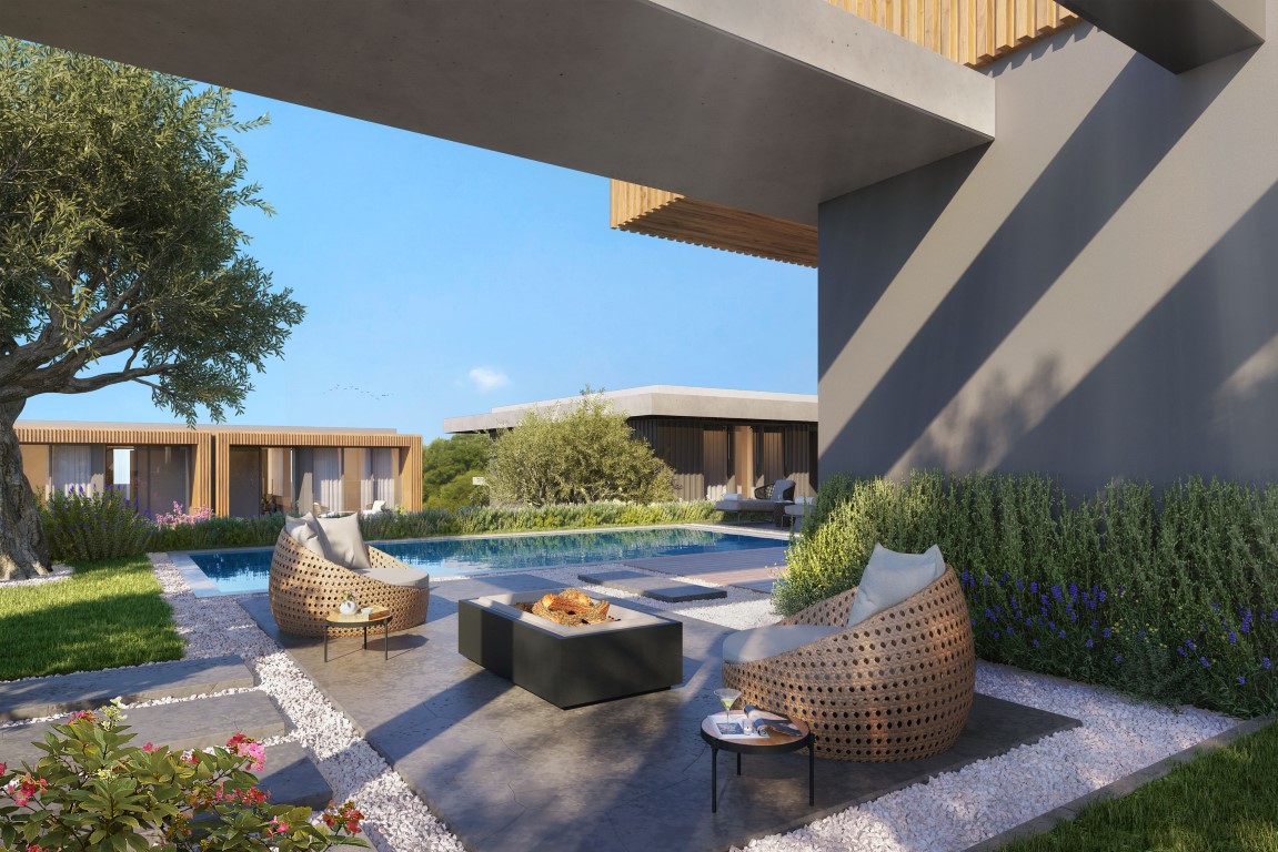 Современные виллы 3+1 и 4+1 с личным бассейном в тихом районе Бодрума. - Фото 4