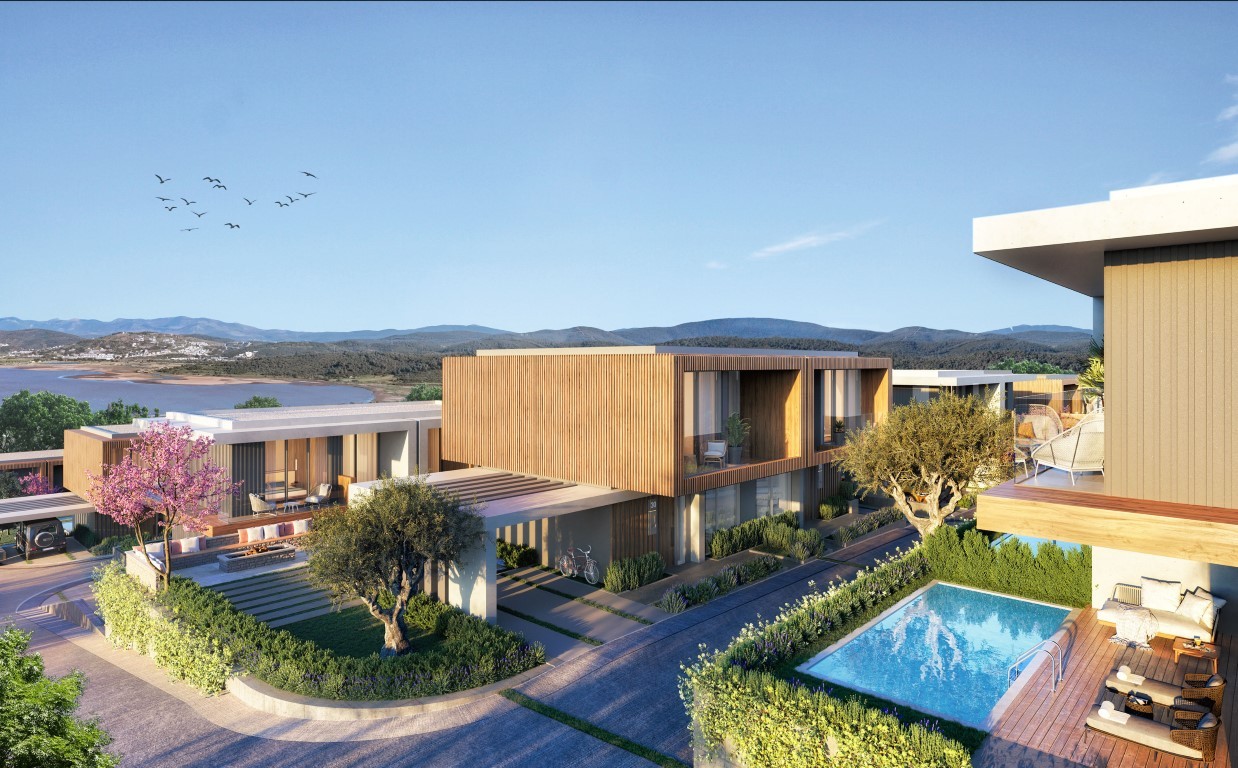 Современные виллы 3+1 и 4+1 с личным бассейном в тихом районе Бодрума. - Фото 7