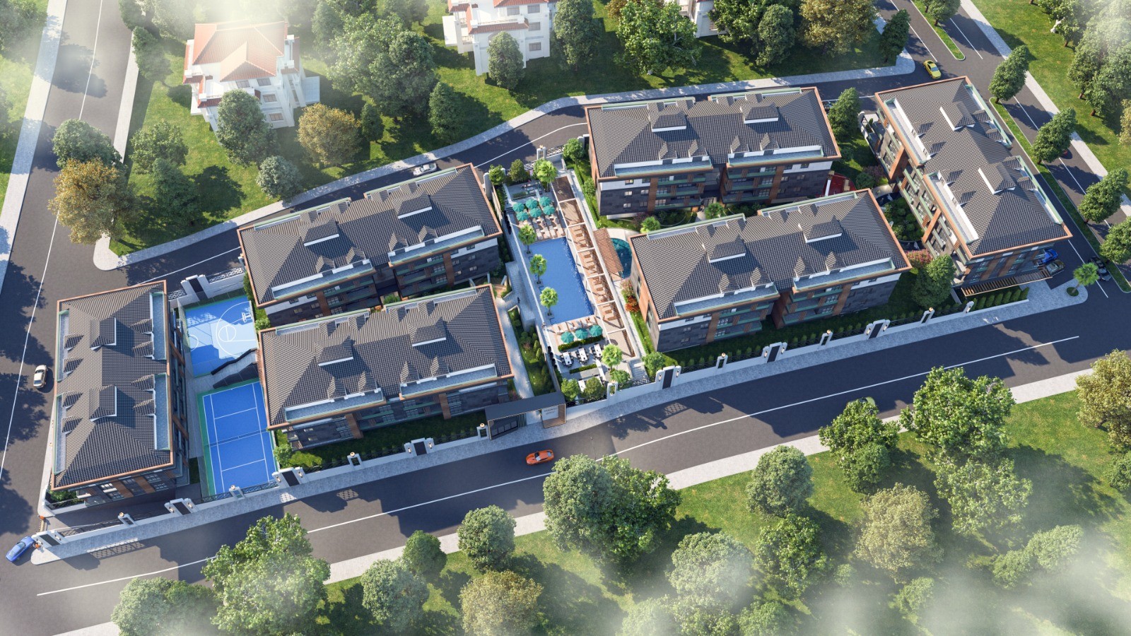 Современный жилой комплекс с разнообразными планировками в спокойном районе Бейликдюзю, Стамбул. - Фото 9