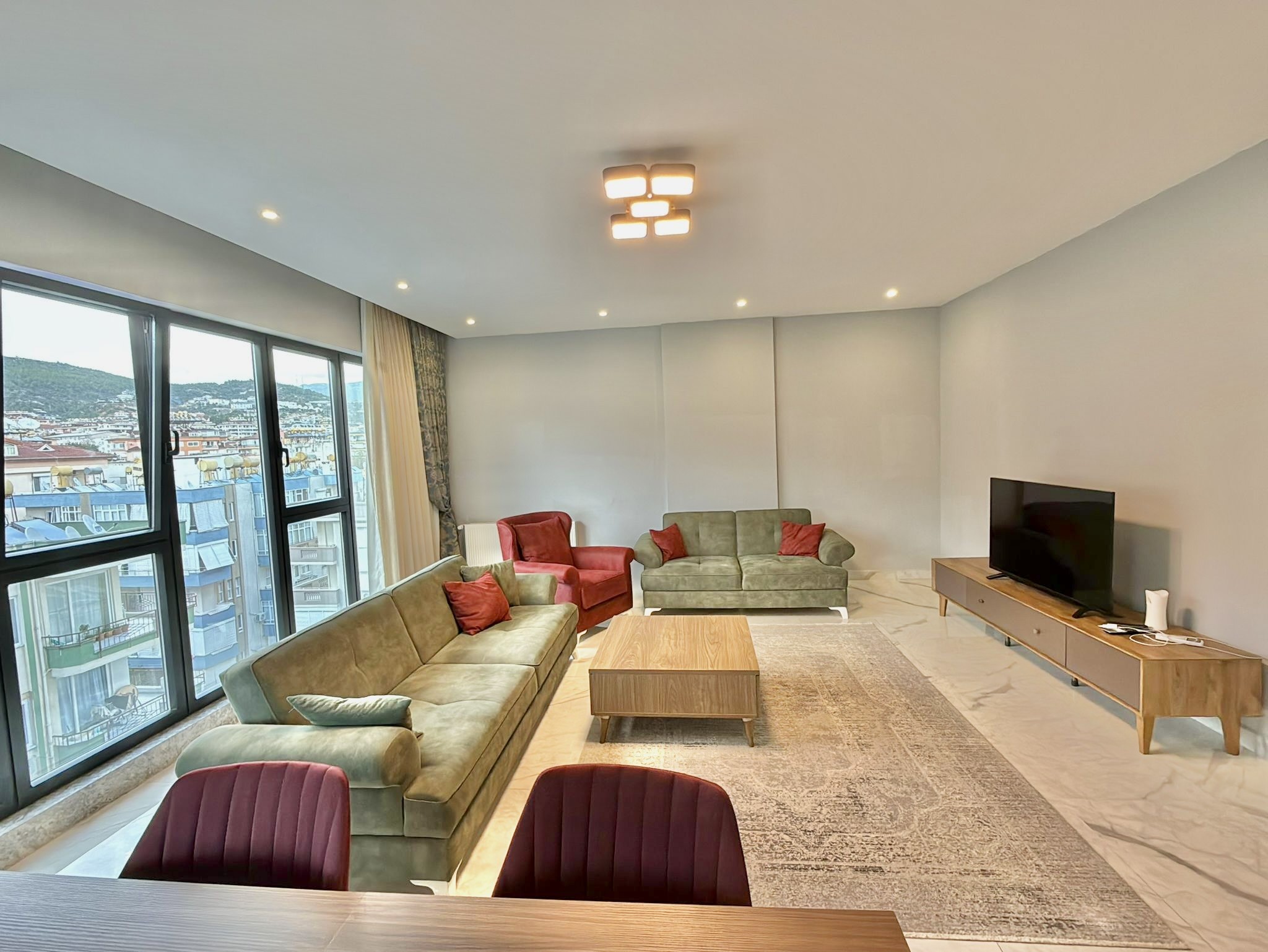 Квартира с планировкой 3+1 и отдельной кухней в центре Алании. - Фото 14