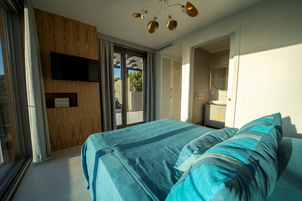 Жилой проект с виллами 4+1 (200 м²) у моря в Бодруме с панорамным видом на Эгейское побережье. - Фото 42