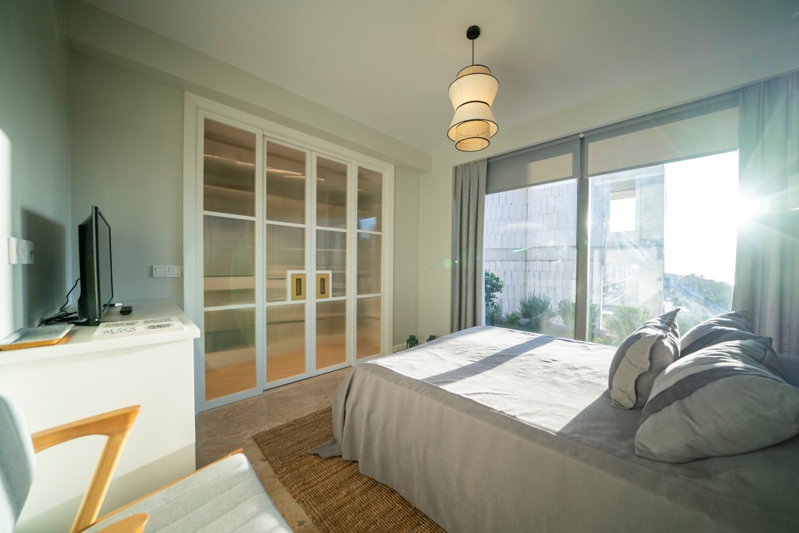 Жилой проект с виллами 4+1 (200 м²) у моря в Бодруме с панорамным видом на Эгейское побережье. - Фото 50