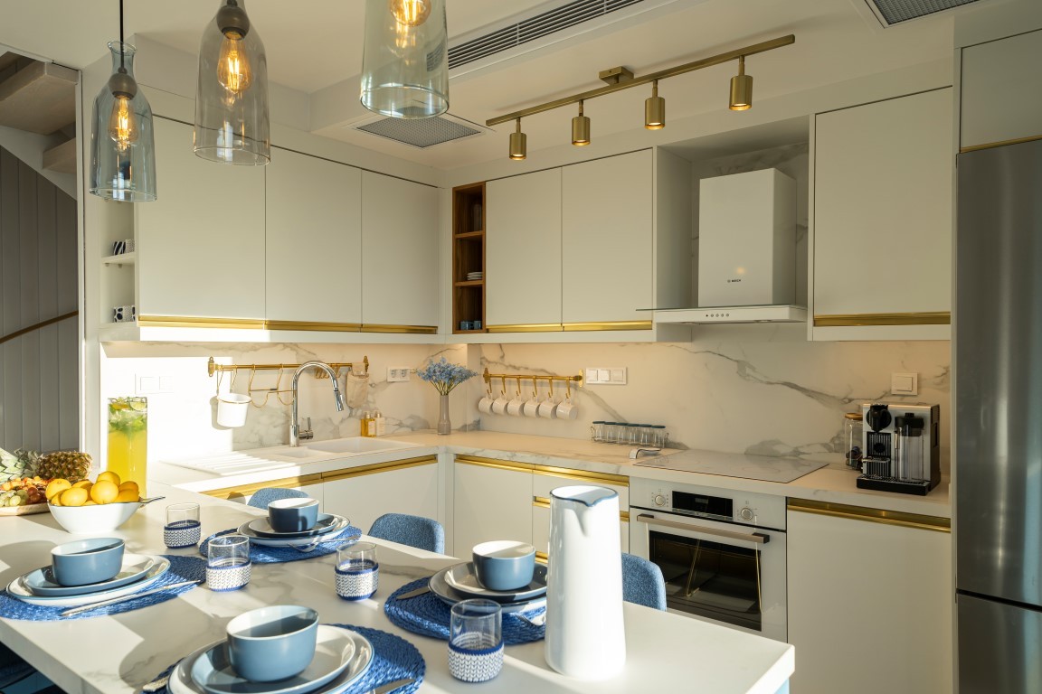 Жилой проект с виллами 4+1 (200 м²) у моря в Бодруме с панорамным видом на Эгейское побережье. - Фото 29