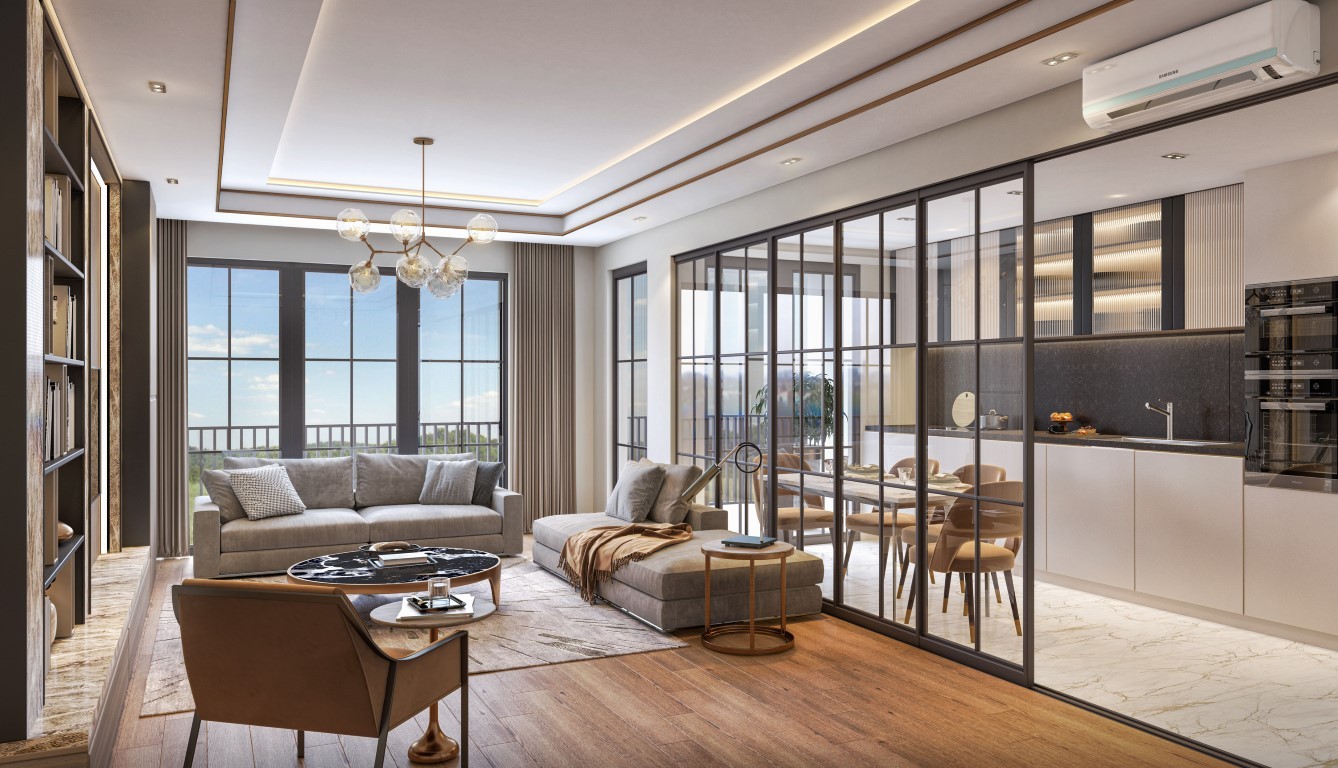 Современный жилой комплекс в Кючюкчекмедже с разнообразными планировками и возможностью получения турецкого гражданства. - Фото 13