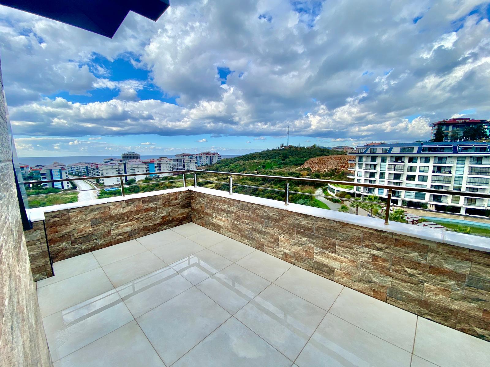 Просторный меблированный дуплекс 4+1 с видом на море в районе Кестель, Алания. - Фото 5