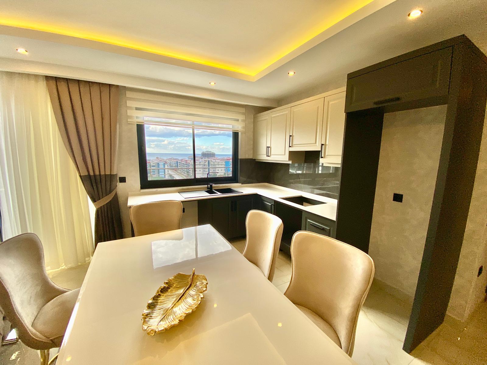 Просторный меблированный дуплекс 4+1 с видом на море в районе Кестель, Алания. - Фото 2