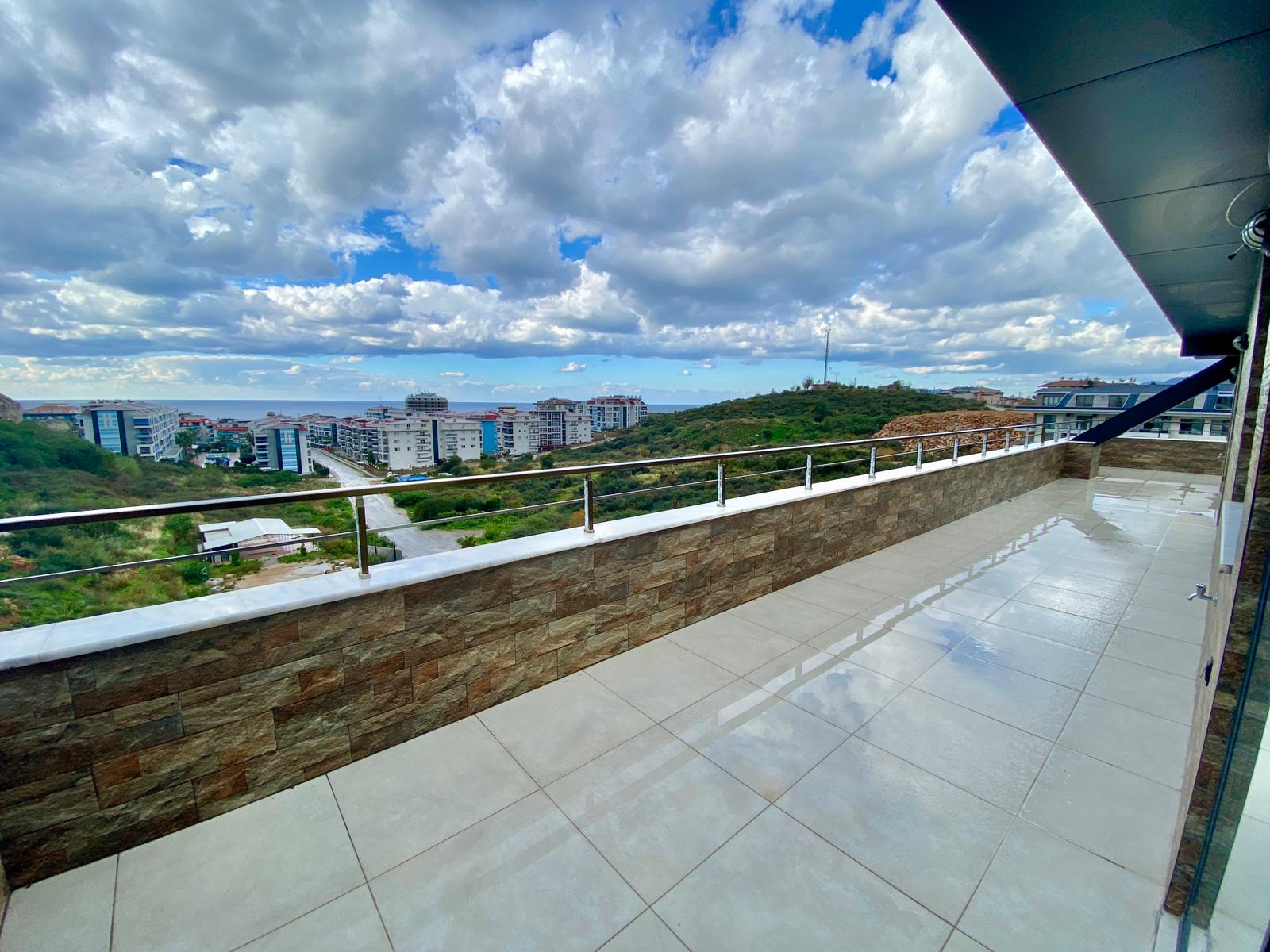 Просторный меблированный дуплекс 4+1 с видом на море в районе Кестель, Алания. - Фото 6