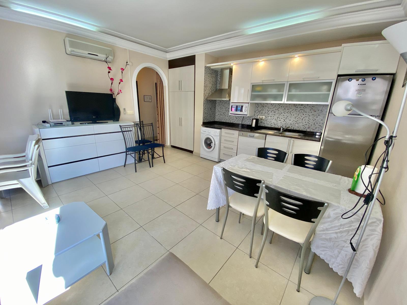 Квартира 1+1 рядом с пляжем Клеопатра в Алании. - Фото 11