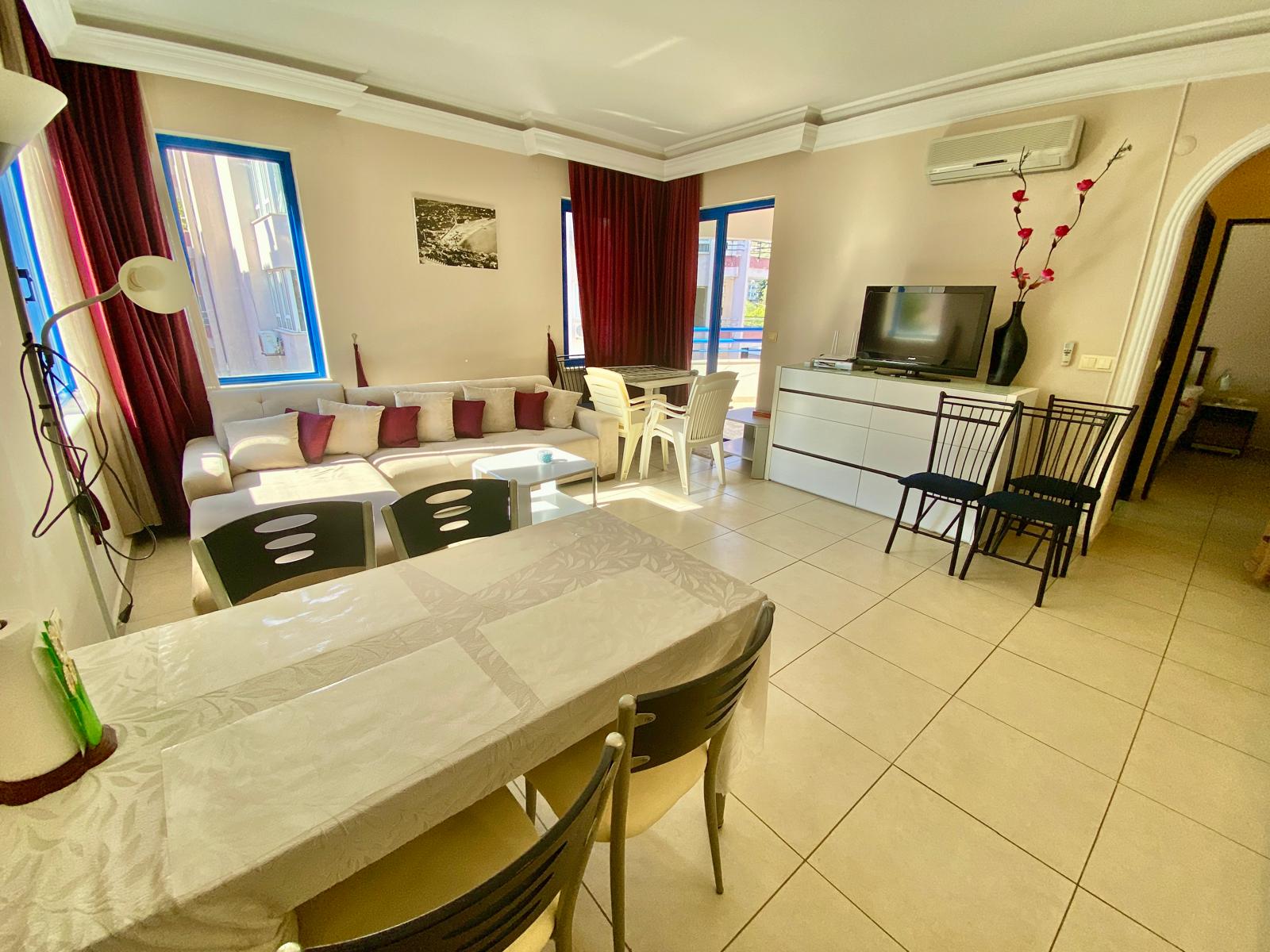 Квартира 1+1 рядом с пляжем Клеопатра в Алании. - Фото 10