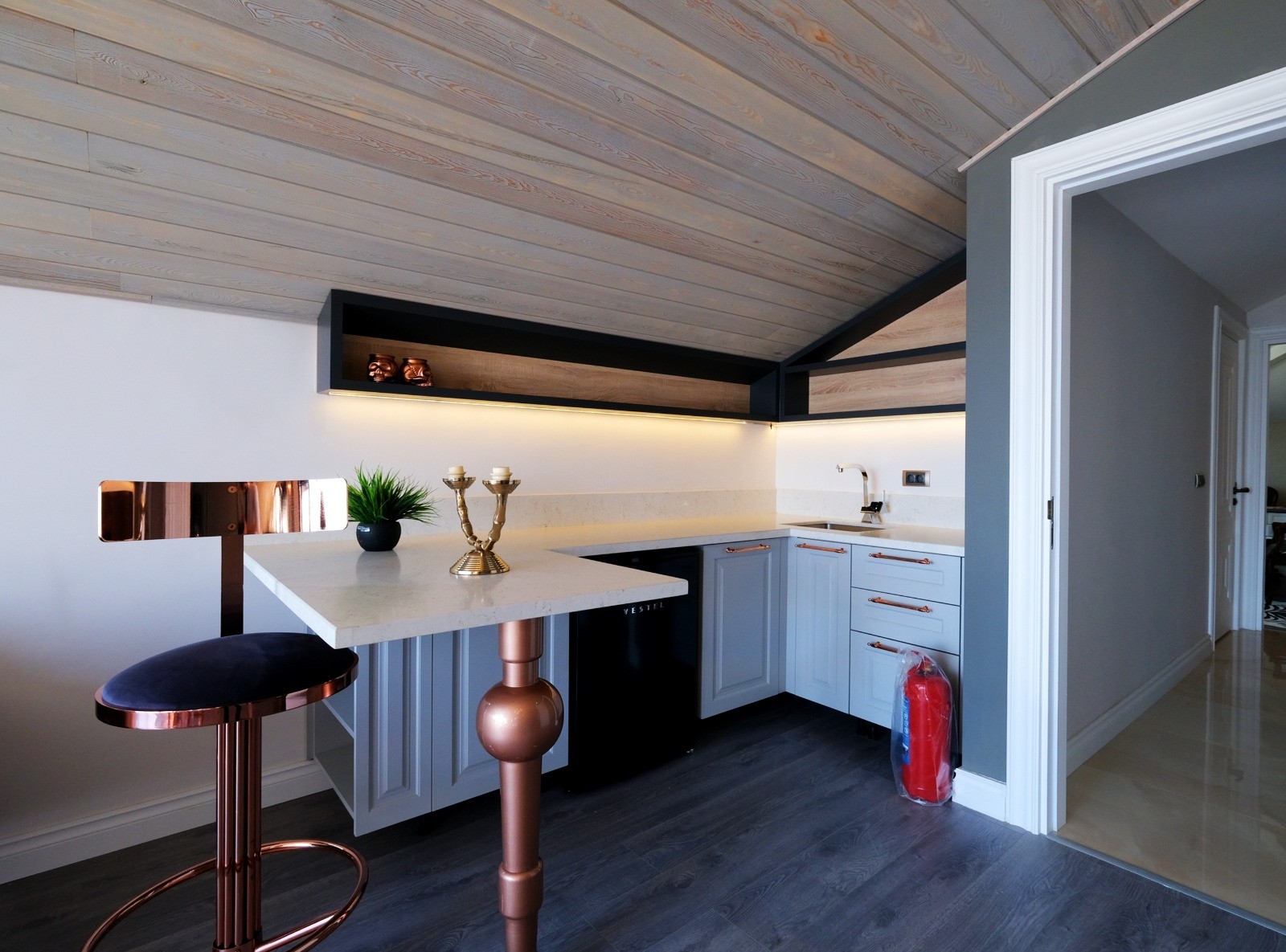 Элитные виллы 6+3 в Бююкчекмедже с панорамным видом на море. - Фото 57