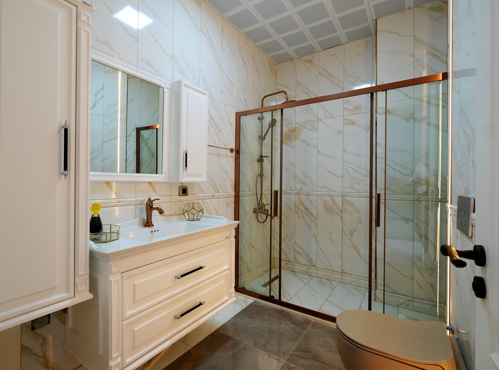 Элитные виллы 6+3 в Бююкчекмедже с панорамным видом на море. - Фото 29