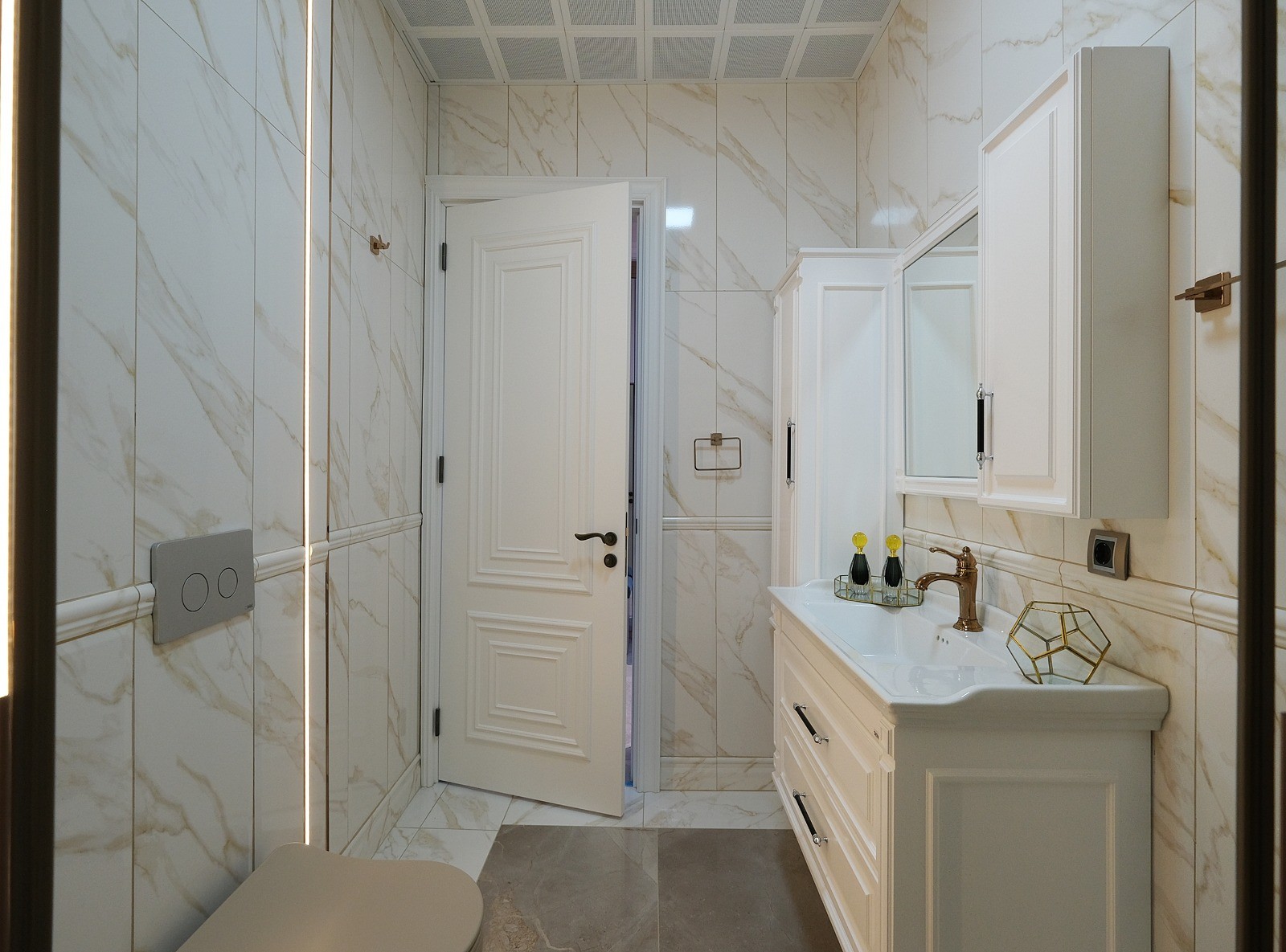 Элитные виллы 6+3 в Бююкчекмедже с панорамным видом на море. - Фото 30