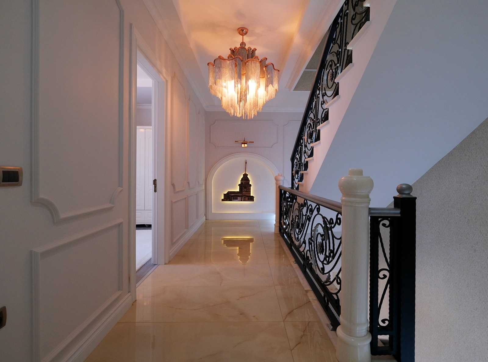 Элитные виллы 6+3 в Бююкчекмедже с панорамным видом на море. - Фото 52