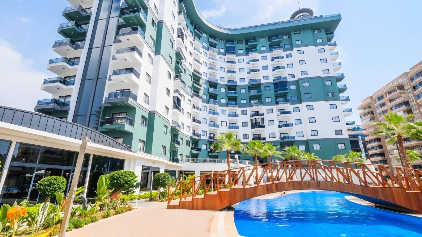 Меблированные апартаменты 1+1, 55 м² на 9 этаже в Махмутларе, в комплексе с развитой инфраструктурой. - Фото 7