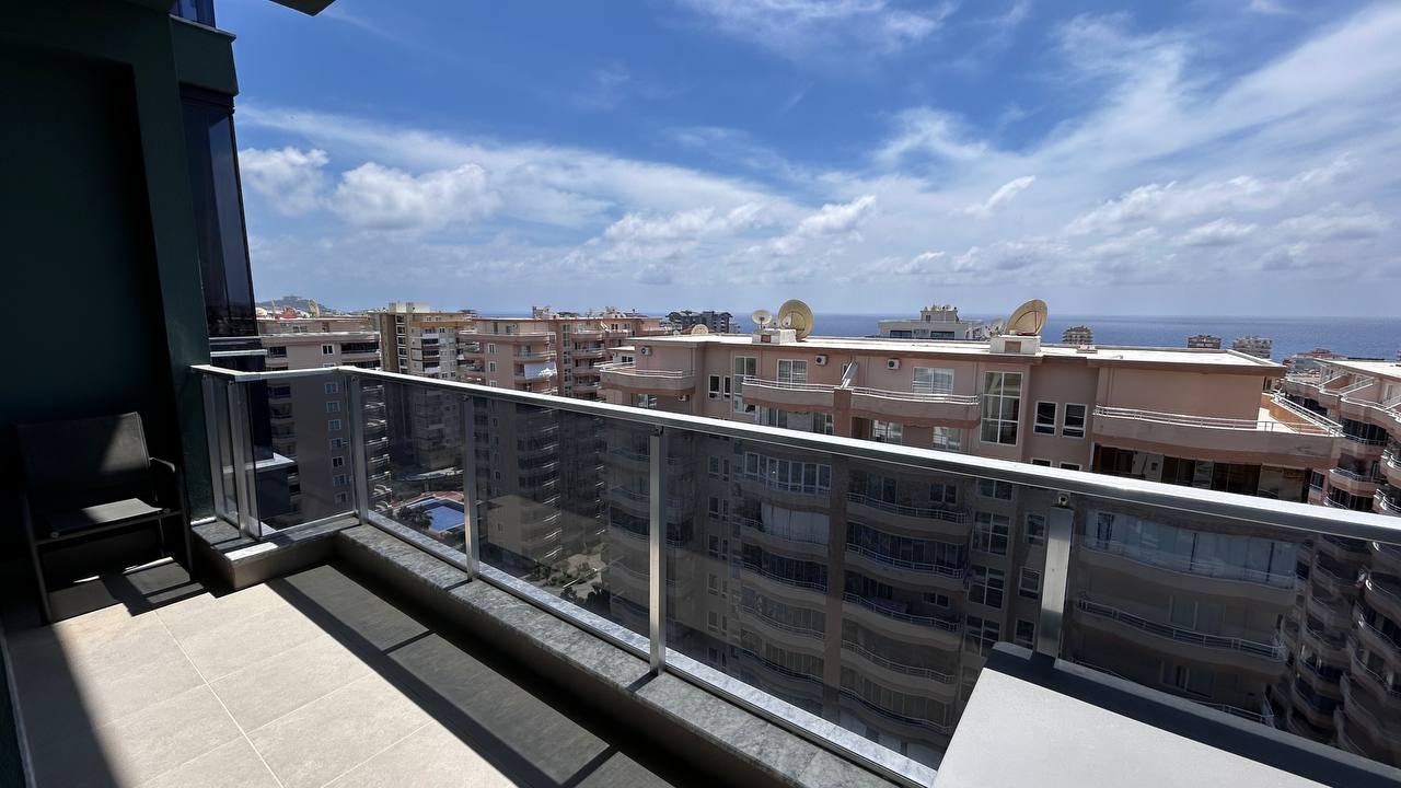 Меблированные апартаменты 1+1 в Махмутларе с видом на море, в комплексе с развитой инфраструктурой. - Фото 24